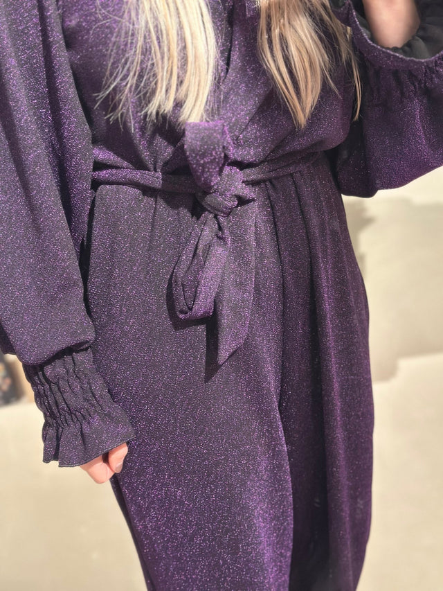 Jumpsuit Glitter | Paars - wonder & melon - wonder & melon