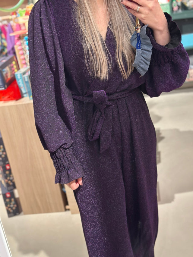 Jumpsuit Glitter | Paars - wonder & melon - wonder & melon