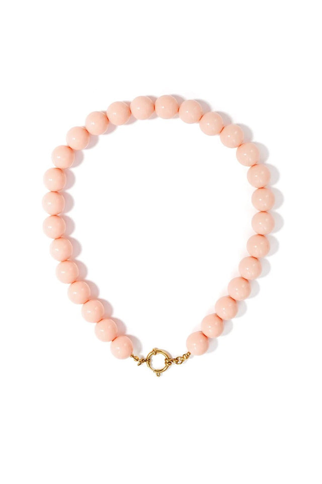 Ketting kralen Big| Coral | Stainless Steel - wonder & melon - wonder & melon