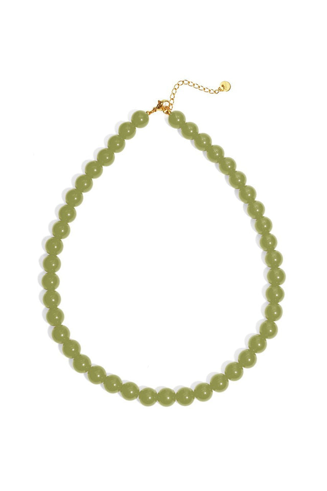Ketting kralen | Green | Stainless Steel - wonder & melon - wonder & melon