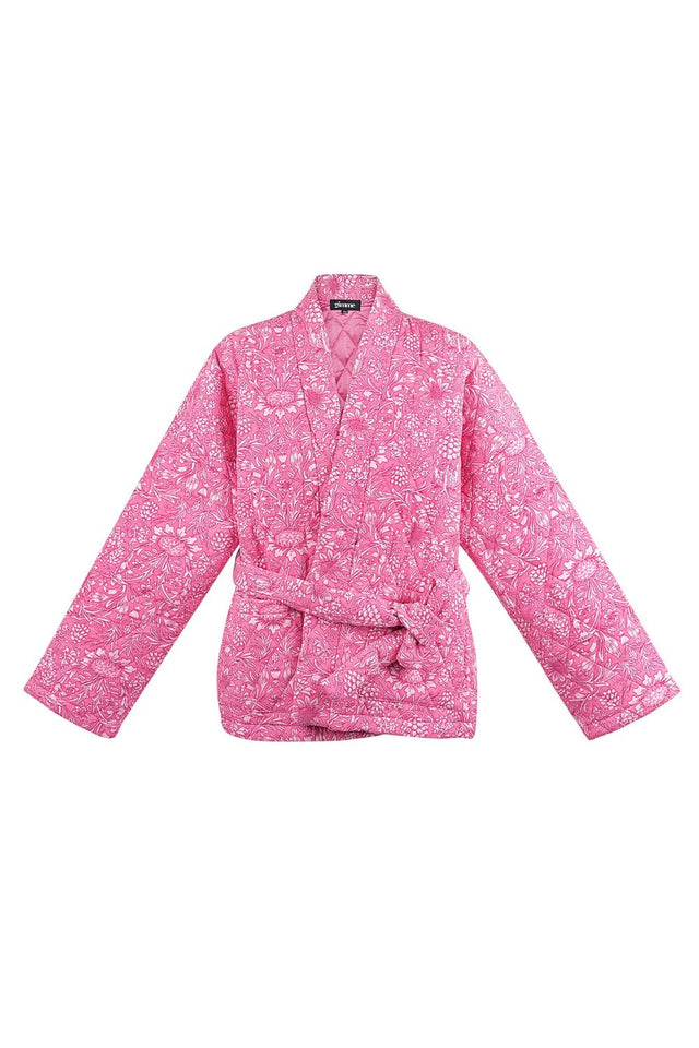Kimono | Pink - Flower - wonder & melon - wonder & melon
