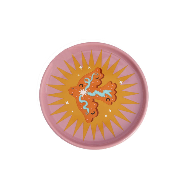 Klein bordje | Vogel en Ster - All the luck in the world - wonder & melon