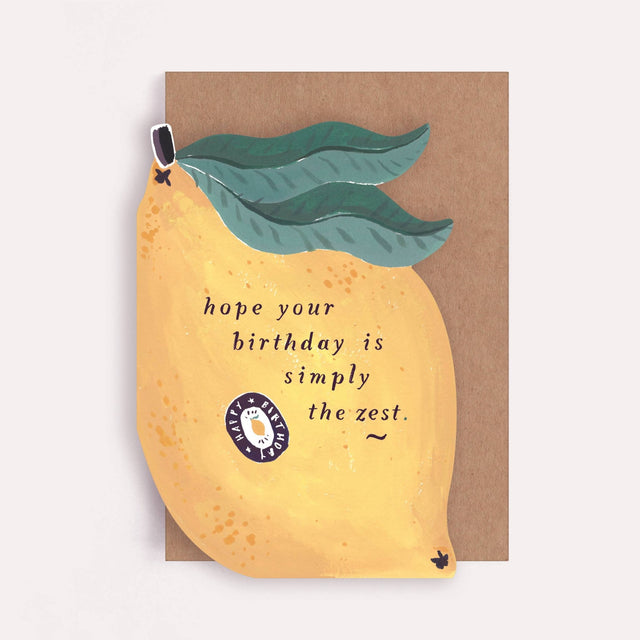 Lemon Zest verjaardagskaart | Grappige verjaardagskaarten | Pun Cards - Sister Paper Co. - wonder & melon
