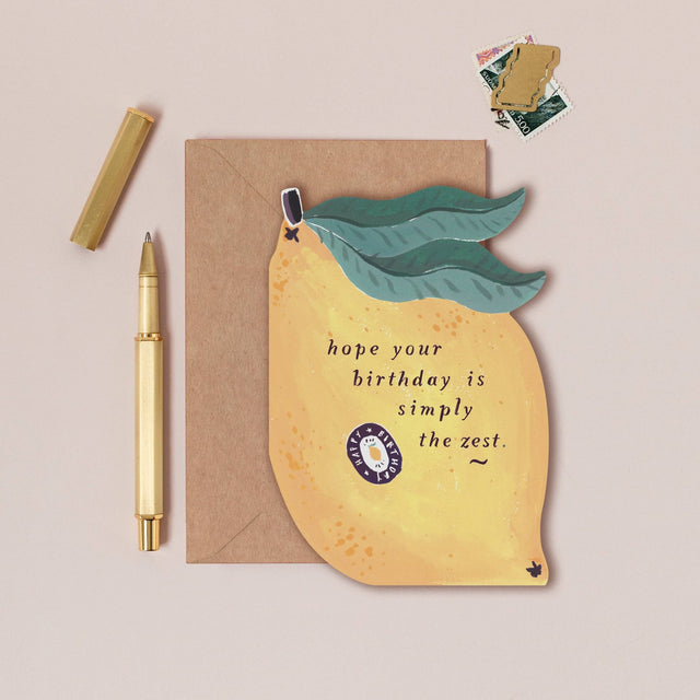 Lemon Zest verjaardagskaart | Grappige verjaardagskaarten | Pun Cards - Sister Paper Co. - wonder & melon