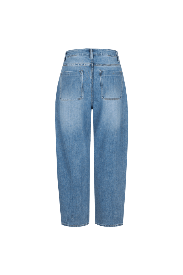 Malti broek | Denim Mid Blue - Fluresk - wonder & melon
