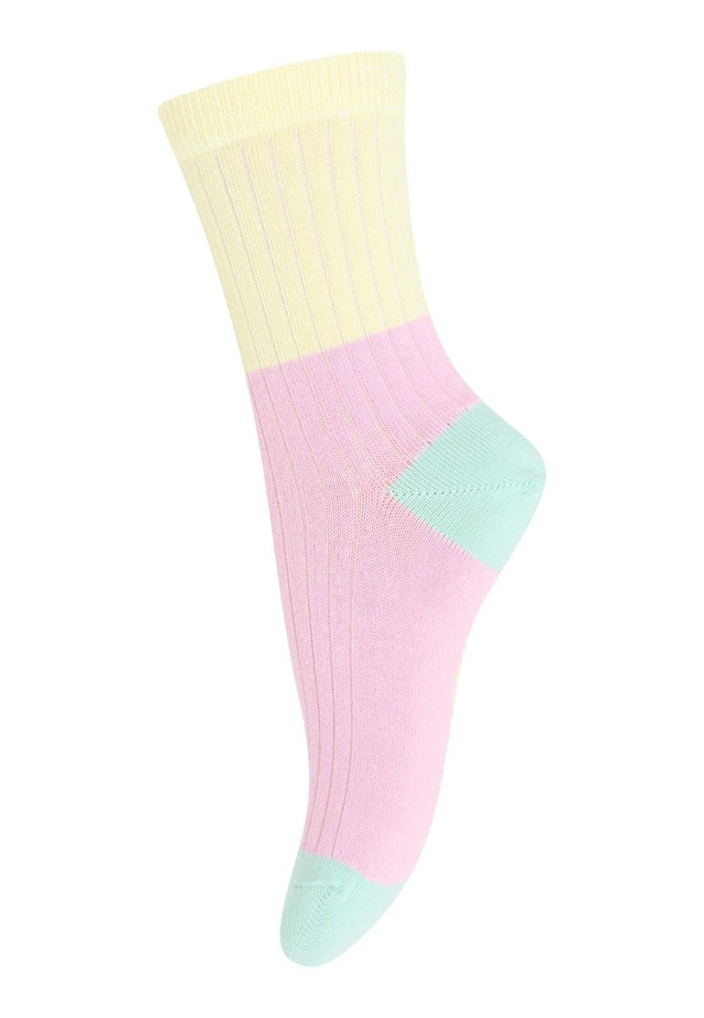 MP | Block colour socks | Pink Nectar col.126 - MP Denmark - wonder & melon