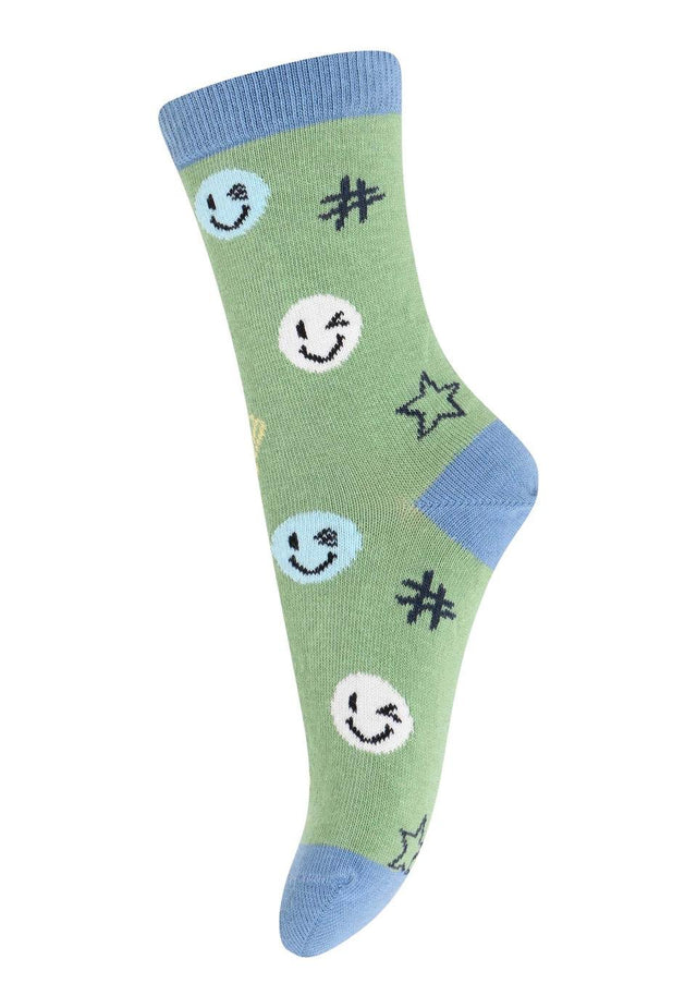 MP | Doodle socks | Watercress col.3027 - MP Denmark - wonder & melon