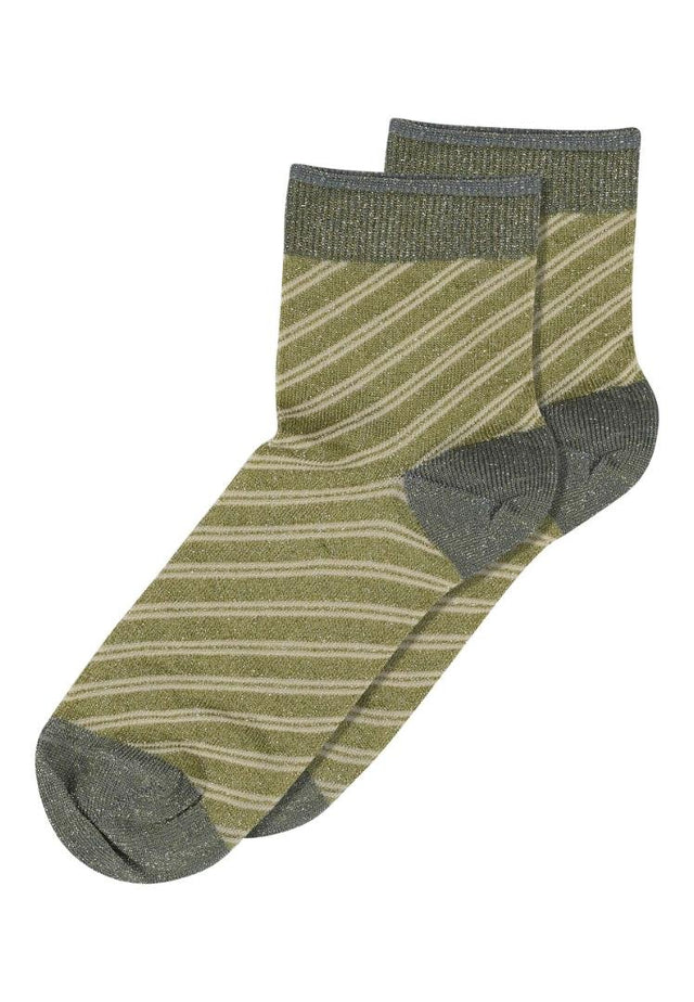 MP | Elisa glimmer short socks col. 3023 Avocado Oil - MP Denmark - wonder & melon