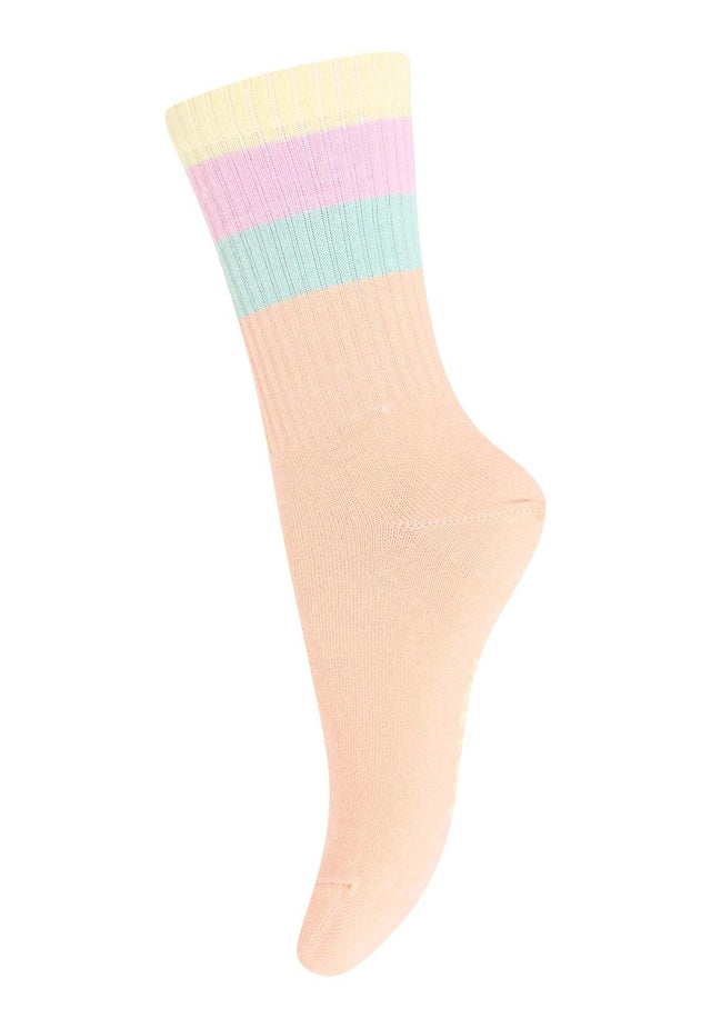 MP | Wide stripes socks |Peach Perfect col.1070 - MP Denmark - wonder & melon
