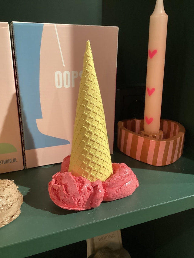 OOPS | licht Roze | ijsje | Groot - Tiskolderstudio - wonder & melon