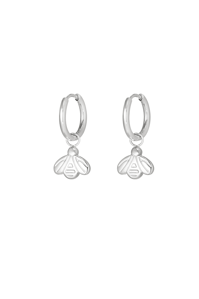 Oorbellen | Zilver | Bijtje - wonder & melon - wonder & melon