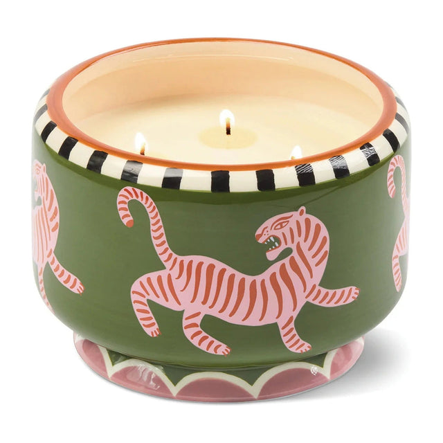 Paddywax | A Dopo Ceramic Candle XL | Tiger – Black Cedar & Fig - Paddywax - wonder & melon