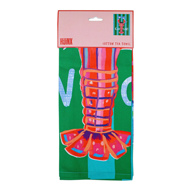 Paddywax | Tea Towel | Cin Cin Lobster - Paddywax - wonder & melon