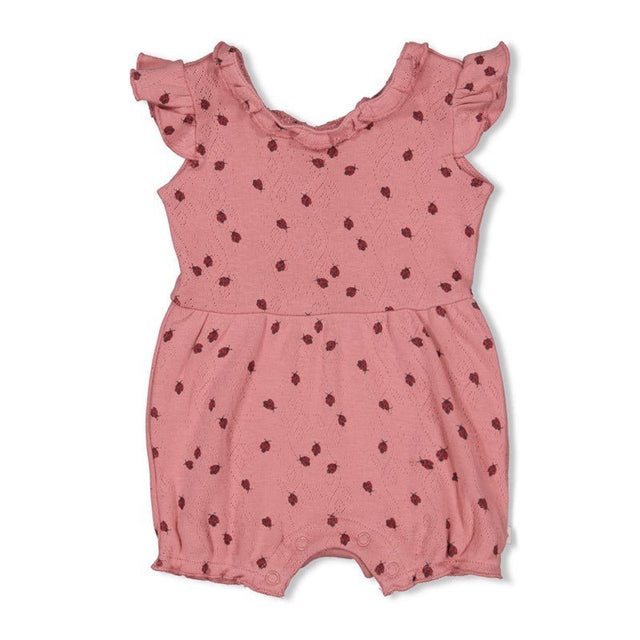 Playsuit ajour rib | Ladybug | Feetje - Feetje - wonder & melon