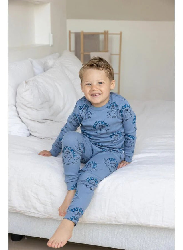 Pyjama Winter Premium | Blauw | Feetje - Feetje - wonder & melon