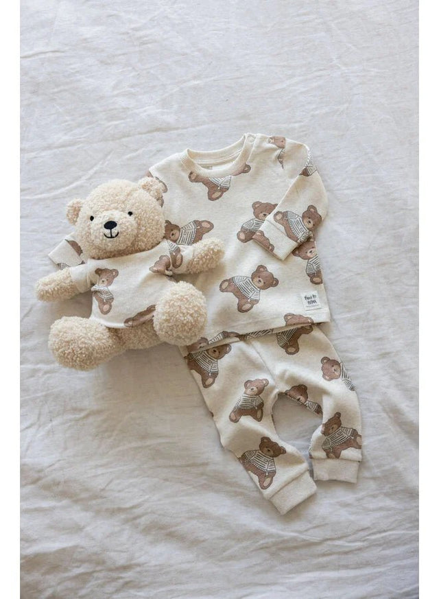 Pyjama Winter Premium | Offwhite Melange | Feetje - Feetje - wonder & melon