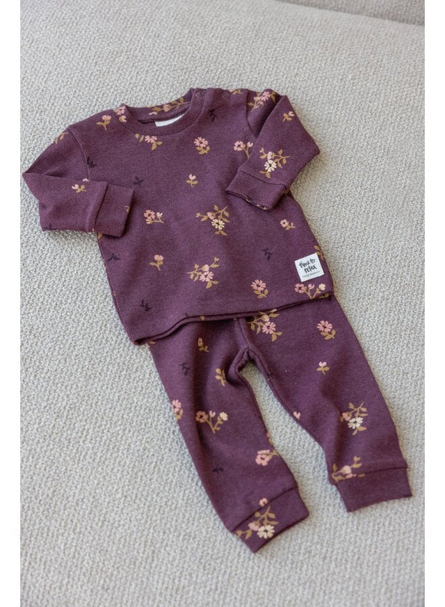 Pyjama Winter Premium | Wijn Melange | Feetje - Feetje - wonder & melon