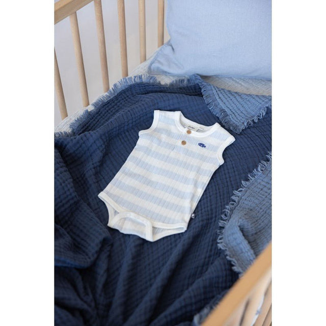 Romper rib met streep | Blue Ocean | Feetje - Feetje - wonder & melon