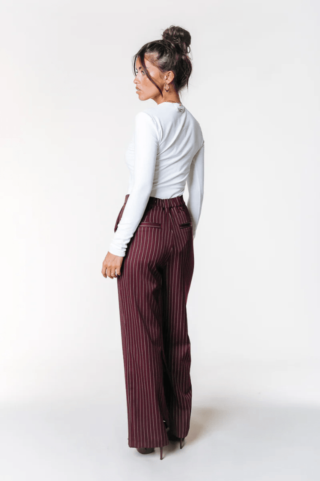 Rus Pinstripe Straight Pants | Colourful Rebel - Colourful Rebel - wonder & melon