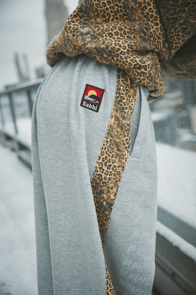 SABBI | Be Happy Wide Leg Sweat Pants Leopard - Sabbi - wonder & melon