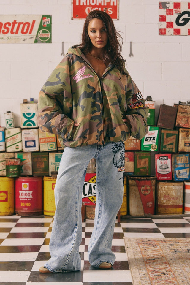 SABBI | The Be Kind Bomber Jacket | Camo - Sabbi - wonder & melon