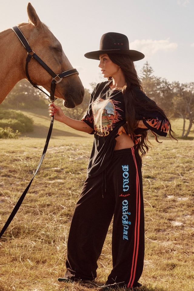 SABBI | The Flaming Cowboy Chido Pants black - Sabbi - wonder & melon