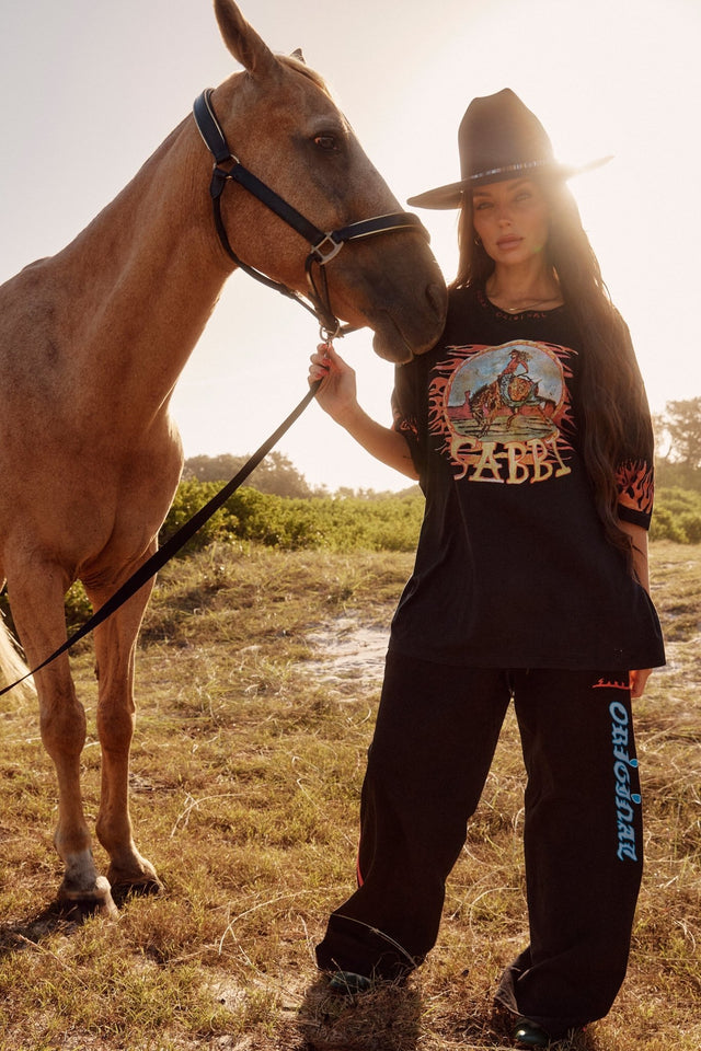SABBI | The Flaming Cowboy Chido Pants black - Sabbi - wonder & melon