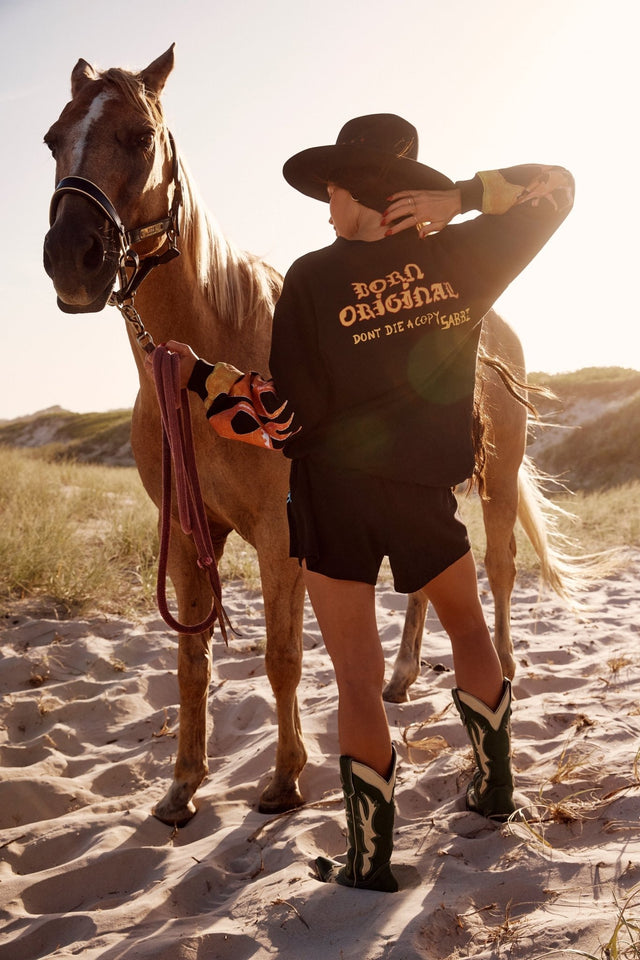SABBI | The Flaming Cowboy Diego jumper | Black - Sabbi - wonder & melon