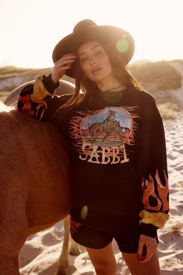 SABBI | The Flaming Cowboy Diego jumper | Black - Sabbi - wonder & melon