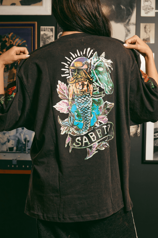 SABBI | The Rose tee | Black - Sabbi - wonder & melon
