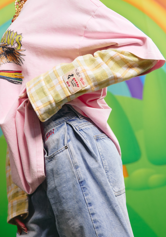SABBI | The Sabbi Outlaw Shirt Tee | Pink/Green - Sabbi - wonder & melon