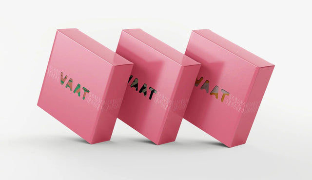 Set keuken en theedoek | Pied de Poule| Oranje - Roze - VAAT Amsterdam - wonder & melon