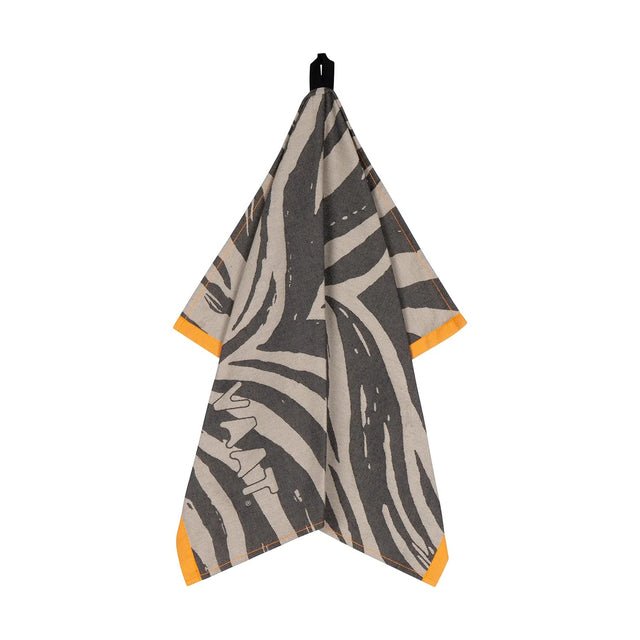 Set keuken en theedoek | Zebra | Zwart - Oranje - VAAT Amsterdam - wonder & melon