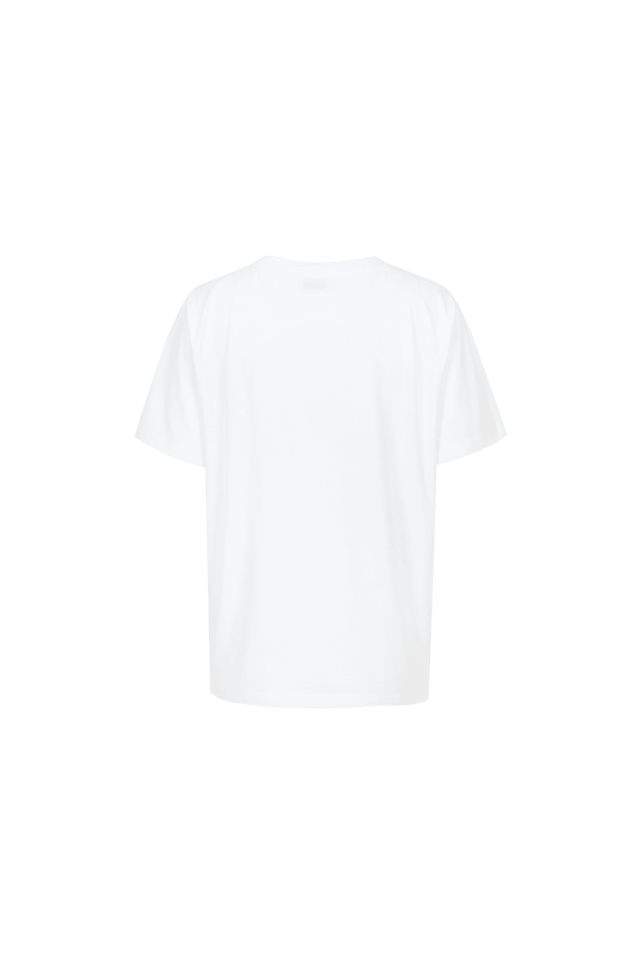 Shirt met vis | Wit/Roze | Fluresk - Fluresk - wonder & melon