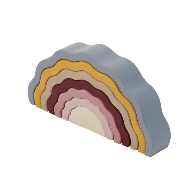 Silisoft | Wobbel regenboog | Aarde kleuren - Silisoft - wonder & melon