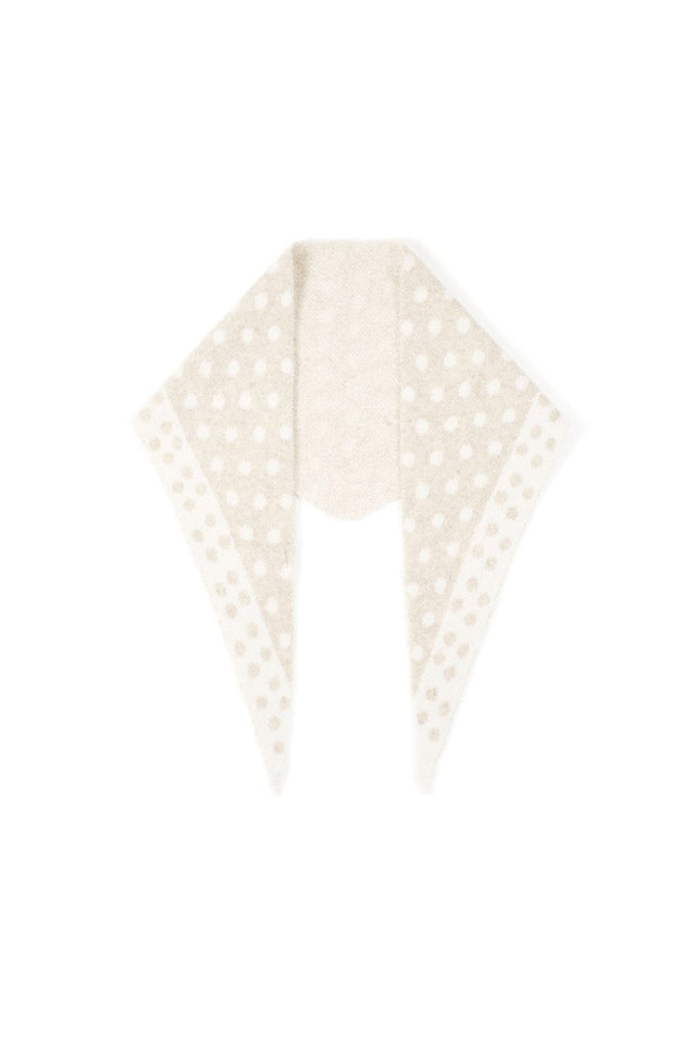 Sjaal | Driehoek | Beige Stip - wonder & melon - wonder & melon