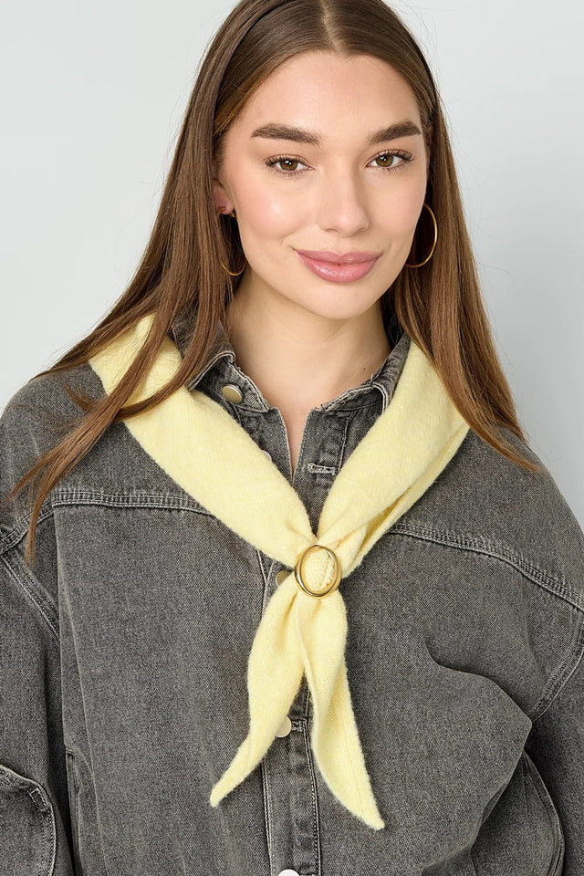 Sjaal | Driehoek | Pale Yellow - wonder & melon - wonder & melon