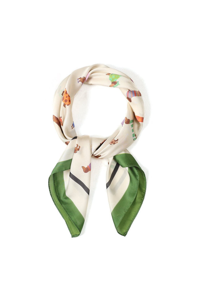 Sjaaltje met tekkels | Groen - wonder & melon - wonder & melon