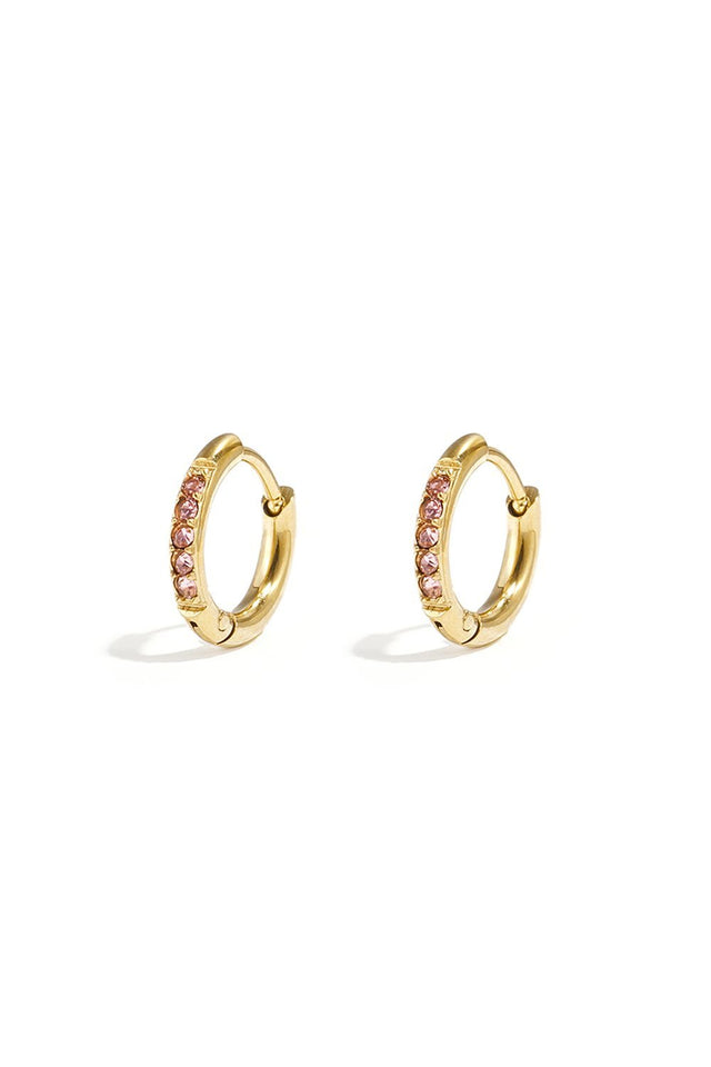 small earrings with stones | Purple - wonder & melon - wonder & melon