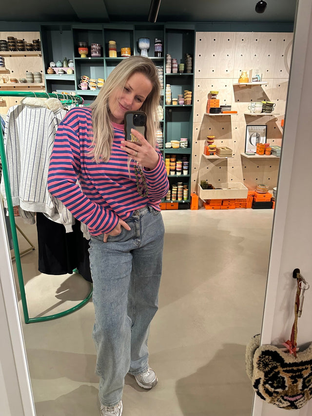 Sweater Stripe Pink - Blue - wonder & melon - wonder & melon