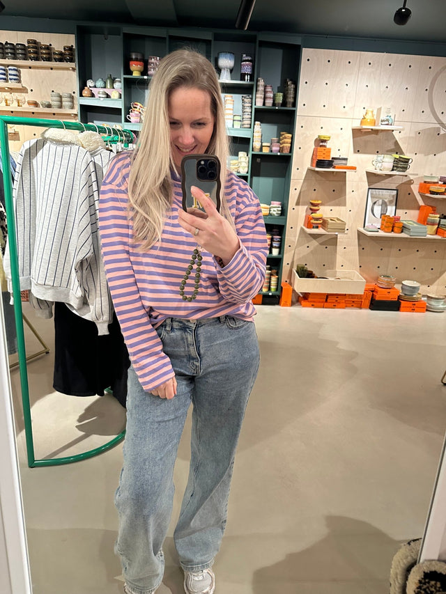 Sweater Stripe Pink - Purple - wonder & melon - wonder & melon