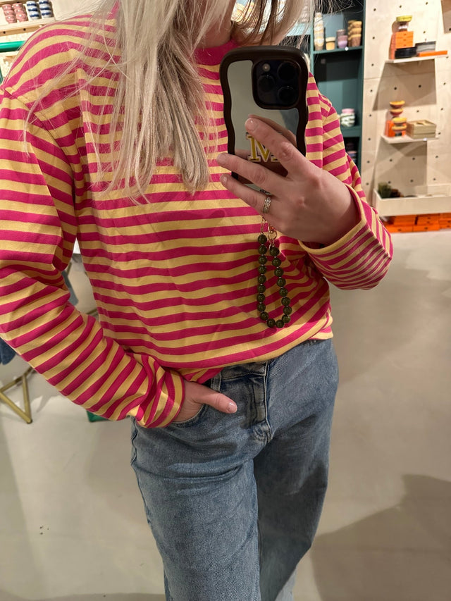 Sweater Stripe Pink - Yellow - wonder & melon - wonder & melon