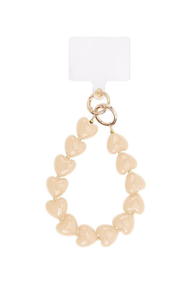 Telefoonkoord | Heart Luxe | Apricot - wonder & melon - wonder & melon