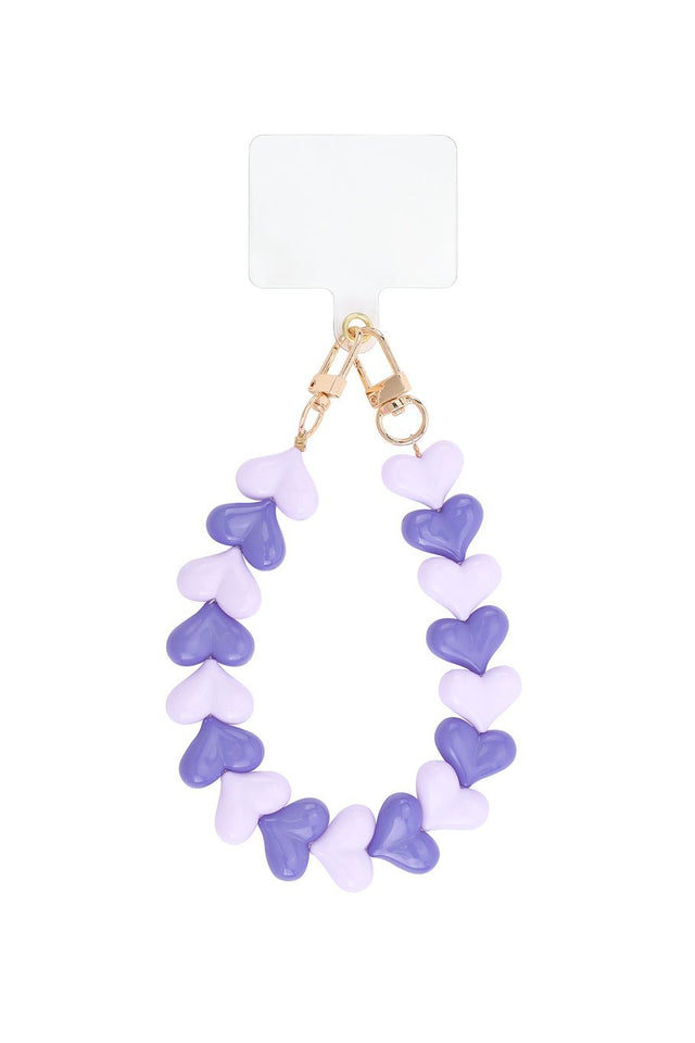 Telefoonkoord | Heart Small | Lila - Purle - wonder & melon - wonder & melon