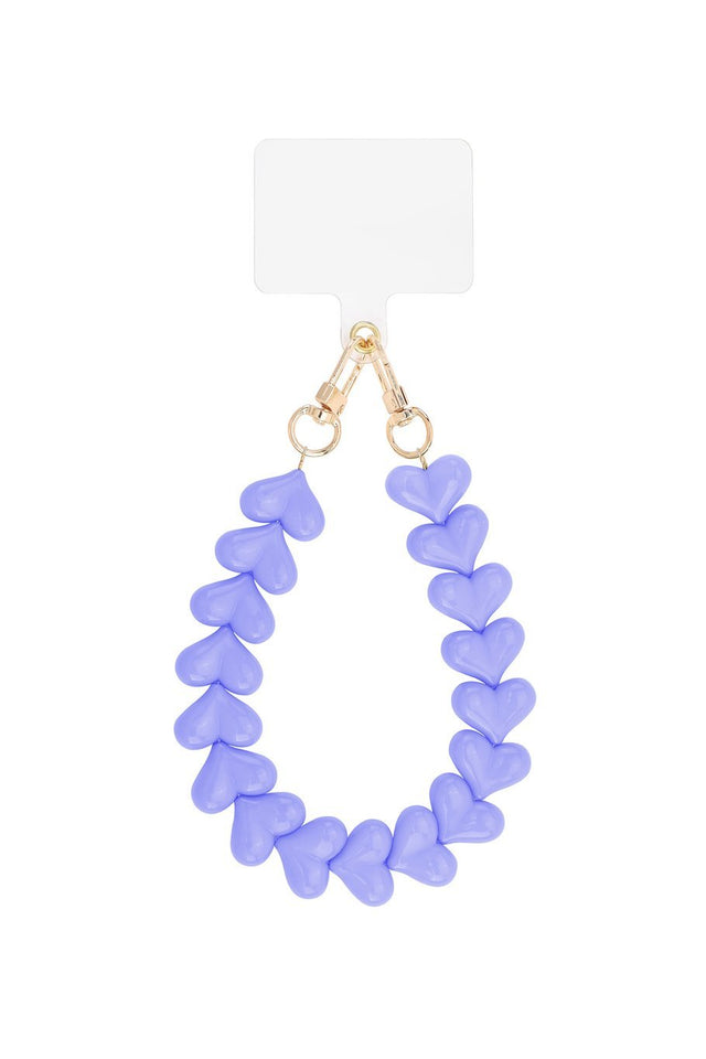 Telefoonkoord | Heart Small | Purple - wonder & melon - wonder & melon