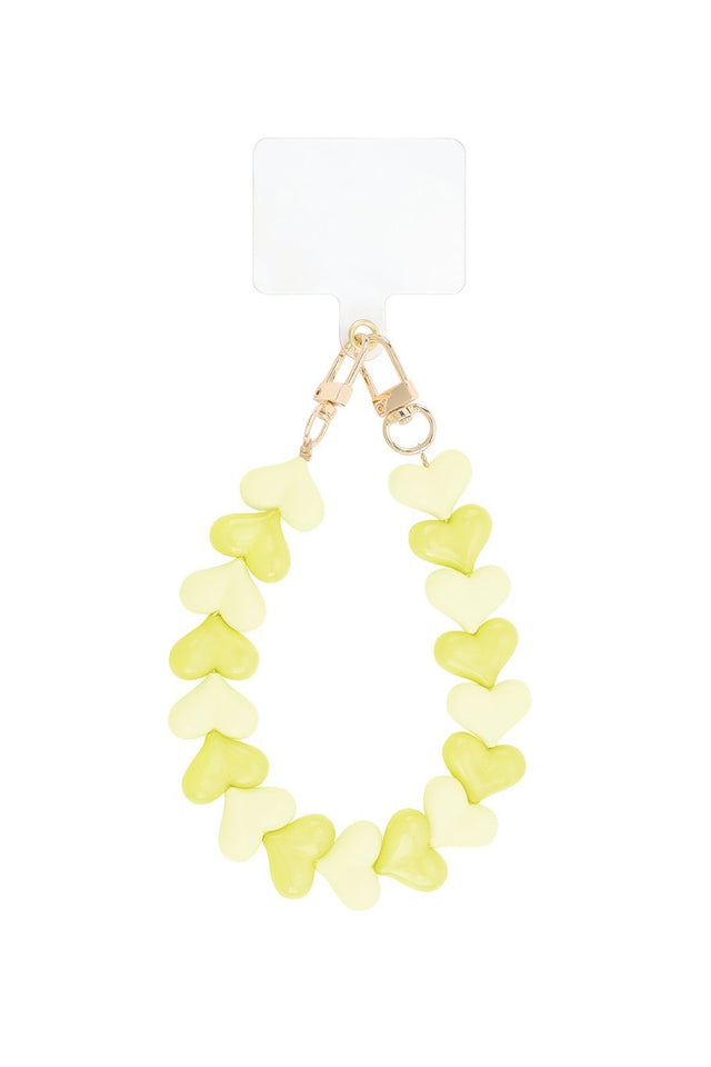 Telefoonkoord | Heart Small | Yellow - wonder & melon - wonder & melon