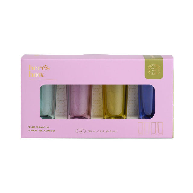 The Gracie Shot Glasses set van 4 | Mix | Here’s How - Here’s How - wonder & melon