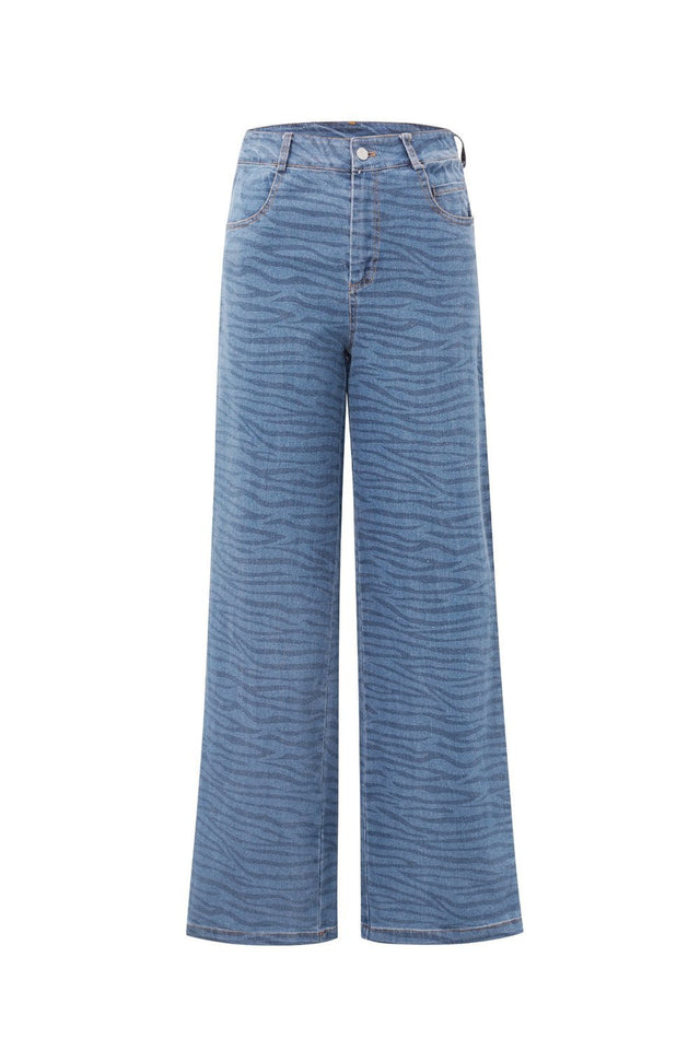 Tijgerprint jeans - wonder & melon - wonder & melon