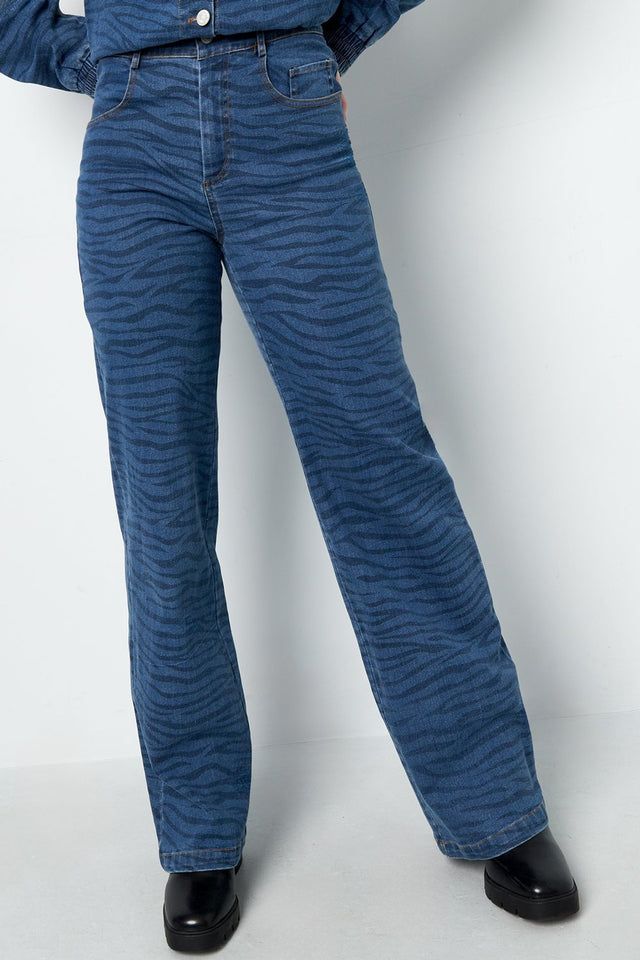 Tijgerprint jeans - wonder & melon - wonder & melon