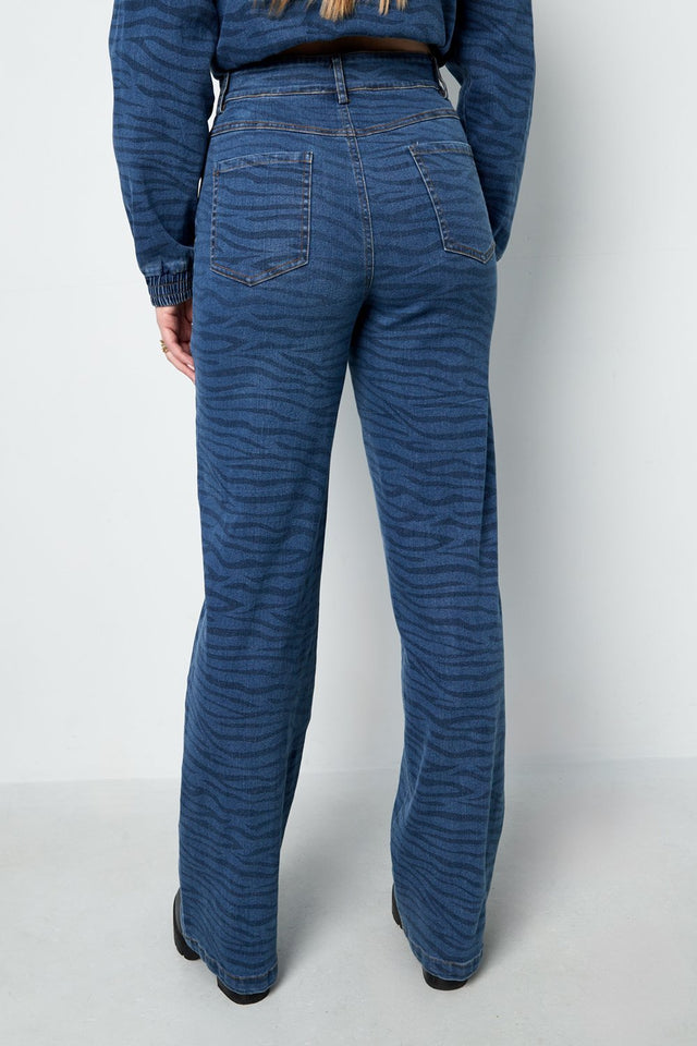 Tijgerprint jeans - wonder & melon - wonder & melon